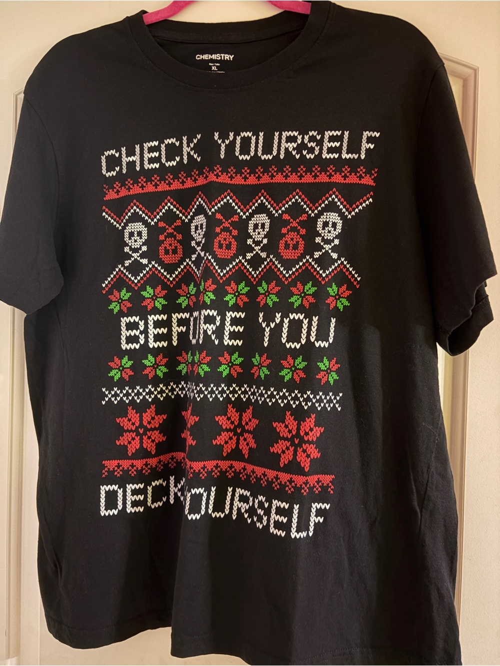 Chemistry Black Graphic Holiday Tee